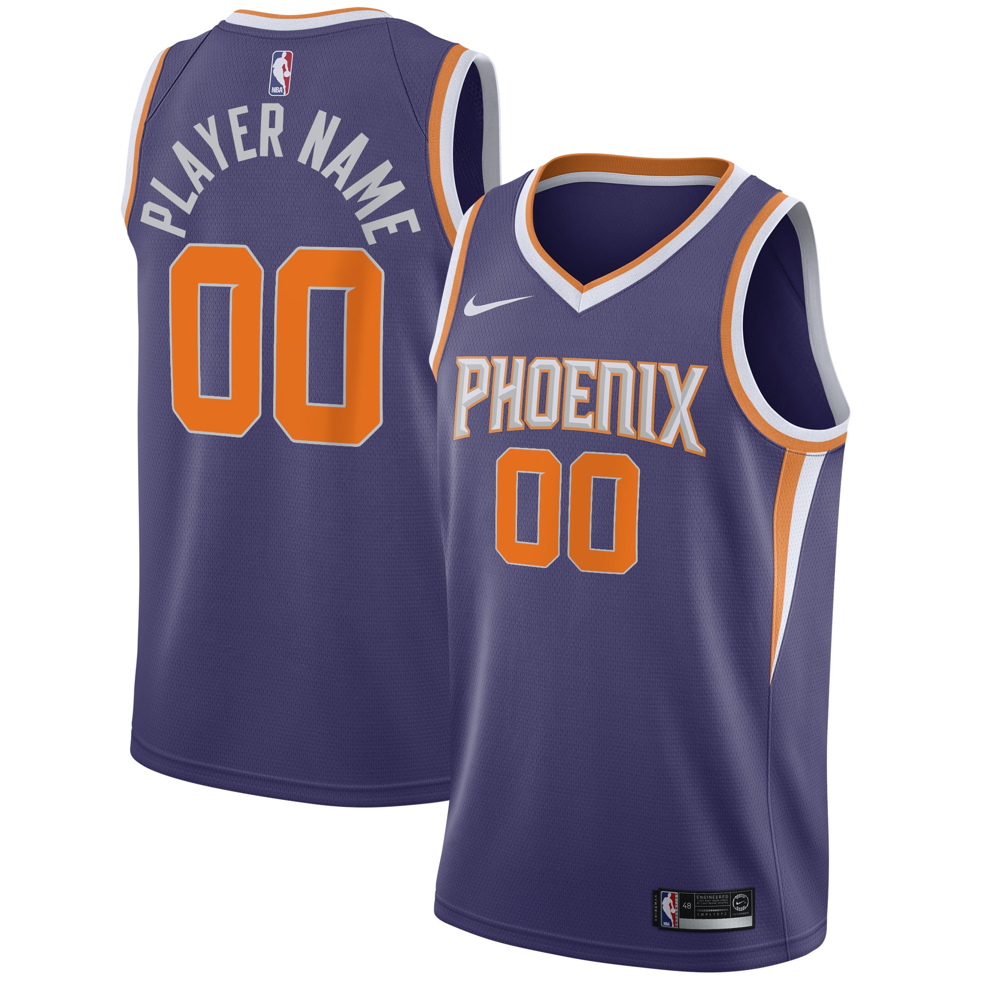 Phoenix Suns 2020/21 Swingman Custom Jersey – Icon Edition – Purple