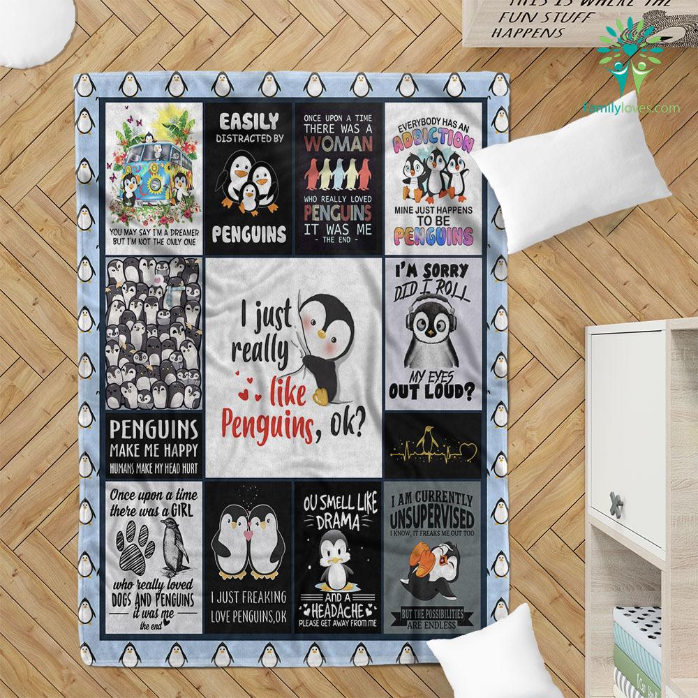 3D Penguins Blanket 2