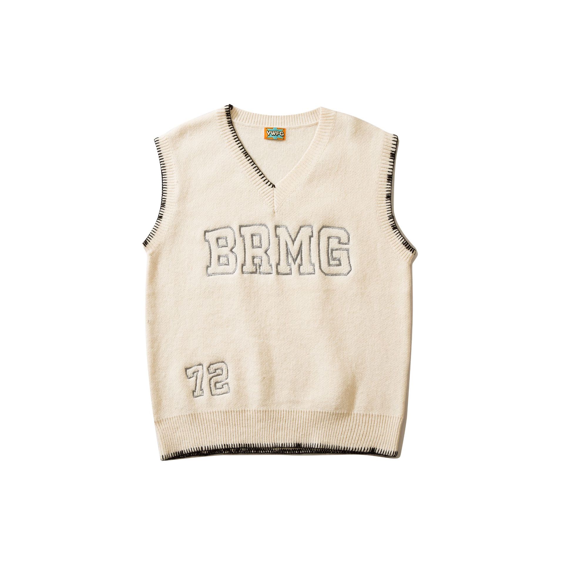 College Style Couple Sweater Vest 2022 Autumn Winter Letter Embroidery V-neck Knitted Vest Oversized Sleeveless Knitwear Unisex alx