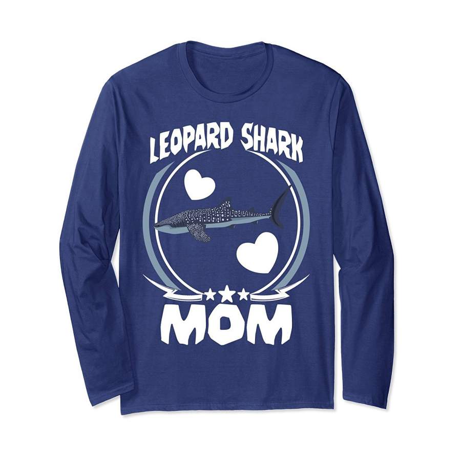 DTAOrder DTA Leopard shark Mom Long Sleeve Shirt Mothers Day Gifts Animal