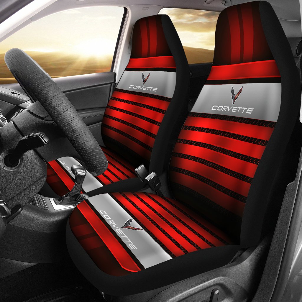 2 Front Corvette C8 Seat Covers With Free Shipping!