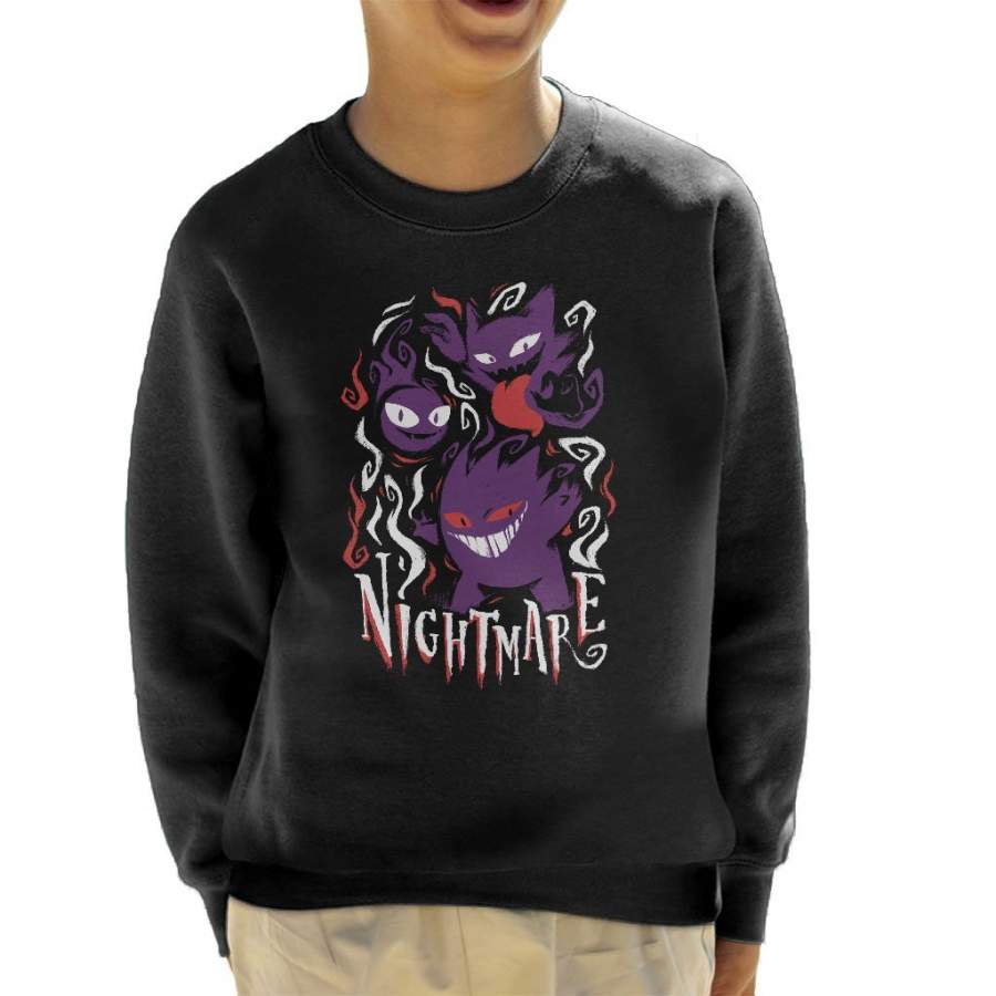 Pokemon Nightmare Ghosts Kid’s Sweatshirt