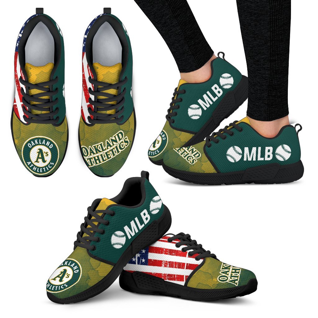 Awesome Fashion Oakland Athletics Shoes Athletic Sneakers