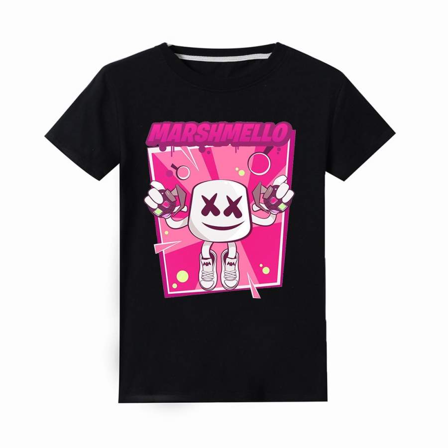 Kids Cotton T-Shirt Marshmello Cute T shirt  for Girls   New