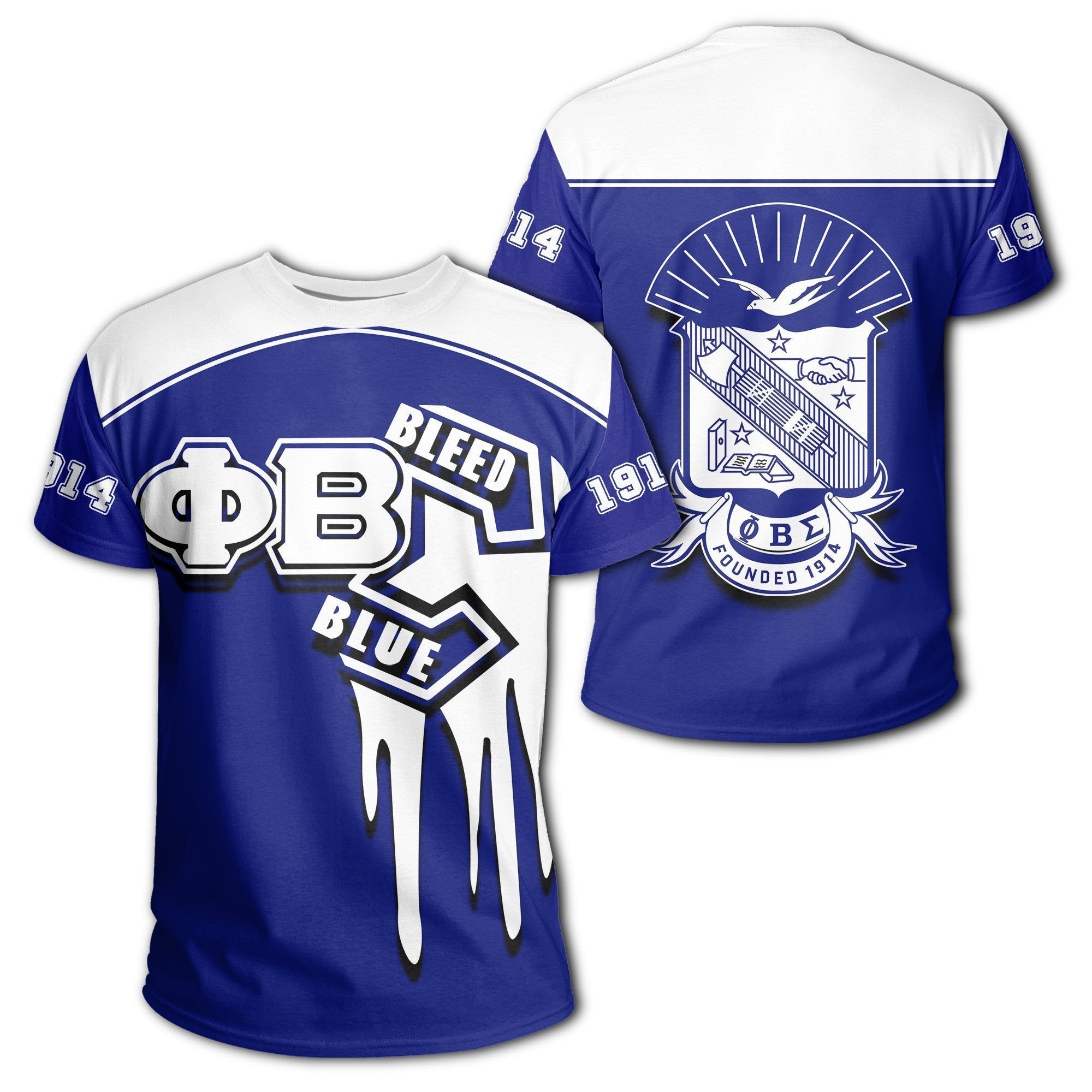 Fraternity Tshirt – Phi Beta Sigma Bleed Blue Tshirt