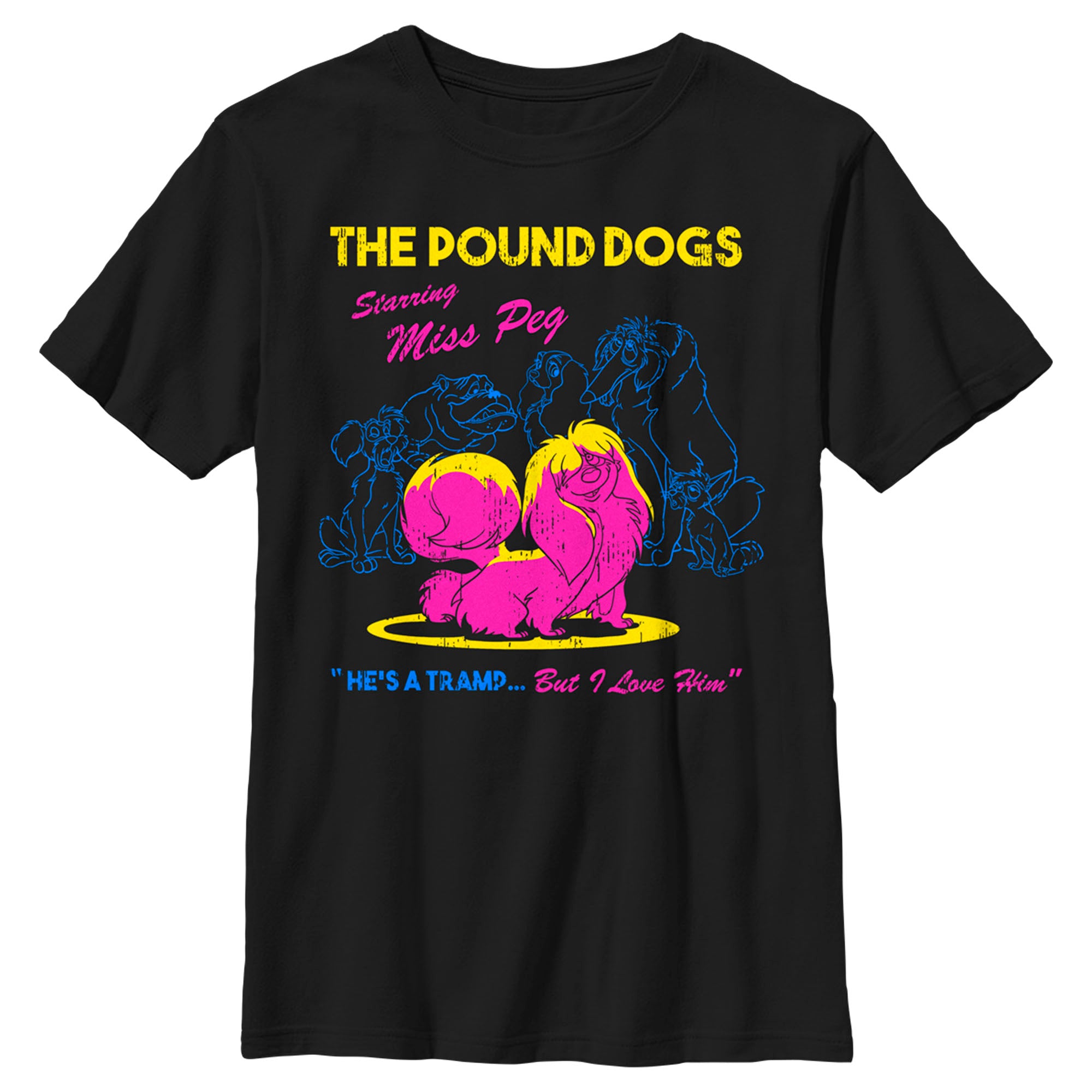 Boy’S Lady And The Tramp Miss Peg And The Pound Dogs T-Shirt