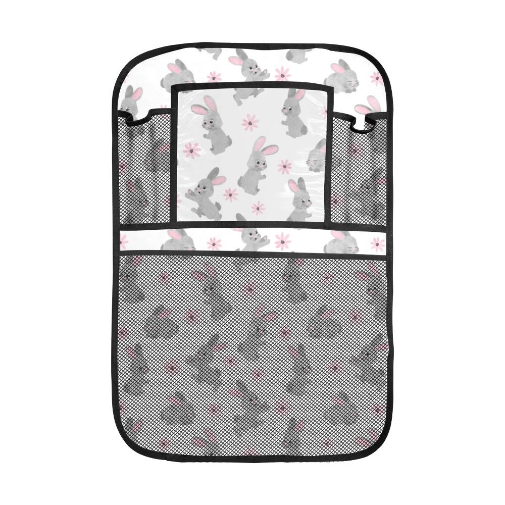 Watercolor Cute Rabbit Pattern Car Seat Back Organizer