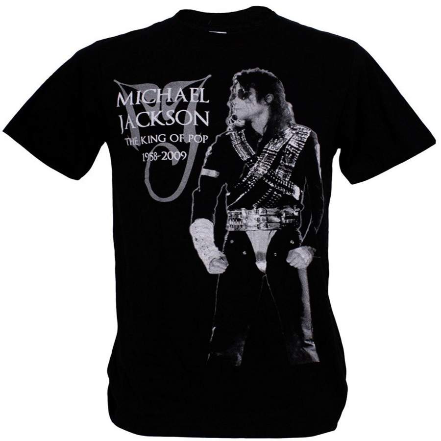 Fashion Michael Jackson King Of Pop Dance Star Men T-Shirt