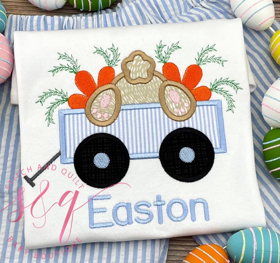 Boy Easter Shirt, Bunny Easter Set, Boy Easter Bunny , Easter Rabbit Wagon, Bunny Rabbit Tee, Boys Easter