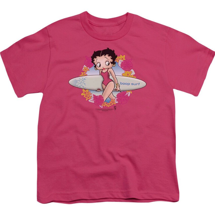 Betty Boop Surf Paramount Pictures Betty Boop Cartoon Tee Shirt Outfit