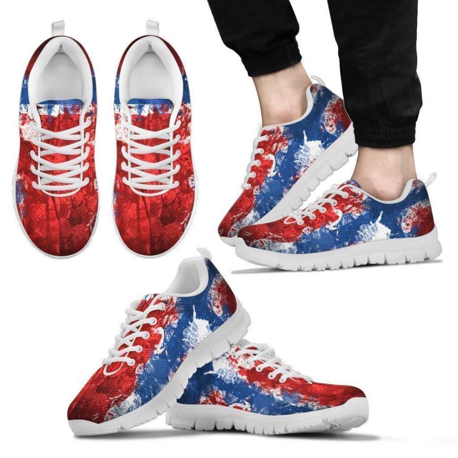 WHITE NORWAY FLAG SNEAKERS MEN’S