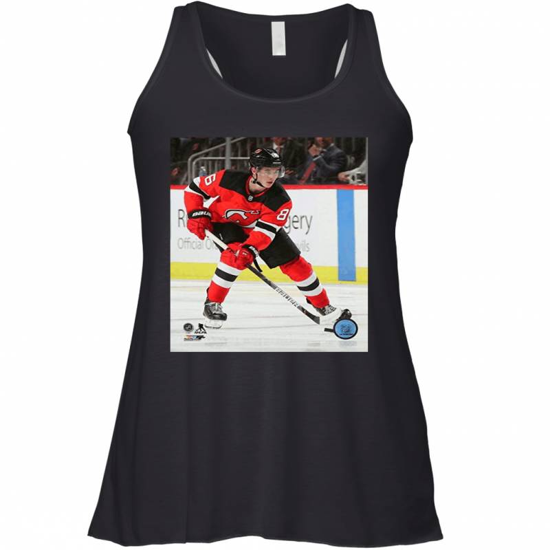 Jack Hughes New Jersey Devils in Action Racerback Tank