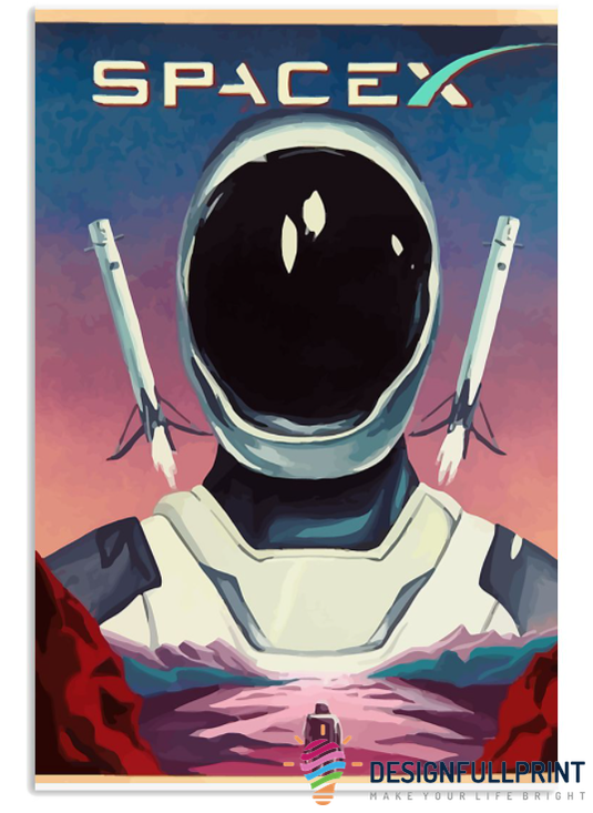 Astronaut Spaceman In The Space Home Decoration Retro Space Poster Pa