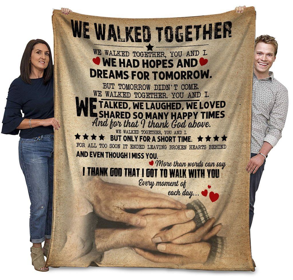 We Walked Together Fleece Blanket