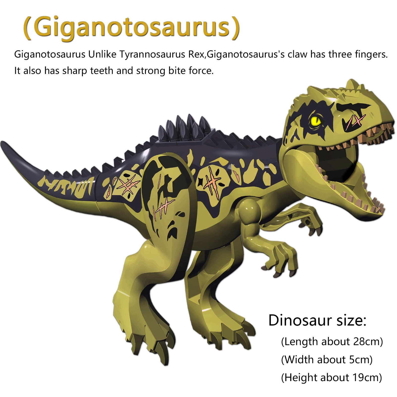 Large Dinosaur Southern Giant Beast Dragon Wind God Pterosaur Educational Toy Building Block for Children Gift Giganotosaurus alx