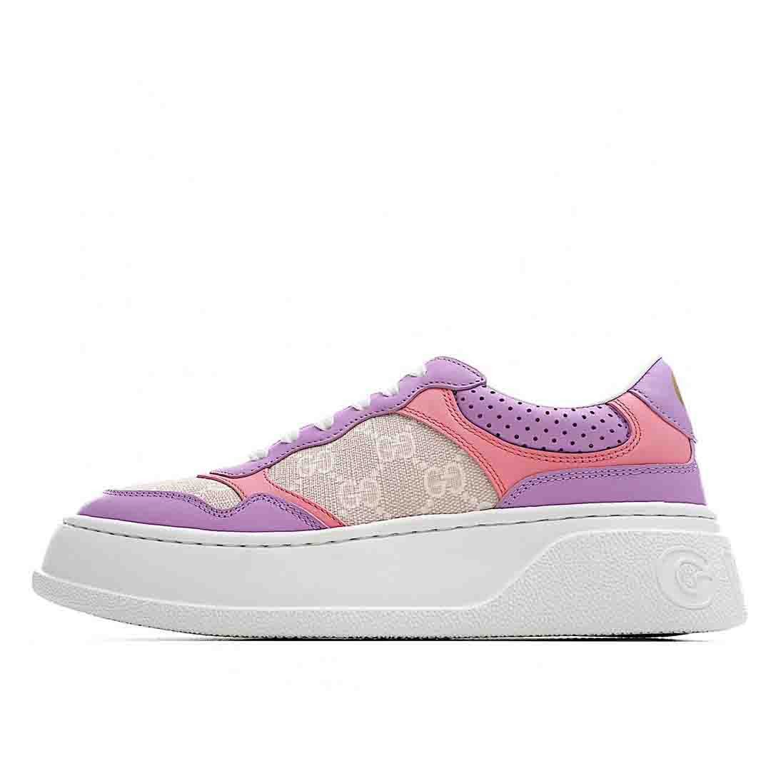 Gucci GG Purple GG Supreme Canvas Shoes Sneakers, Women SNK392335442