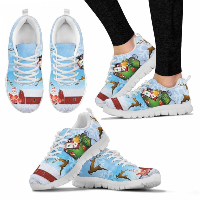 White Christmas & Rudolf Women’s Sneakers