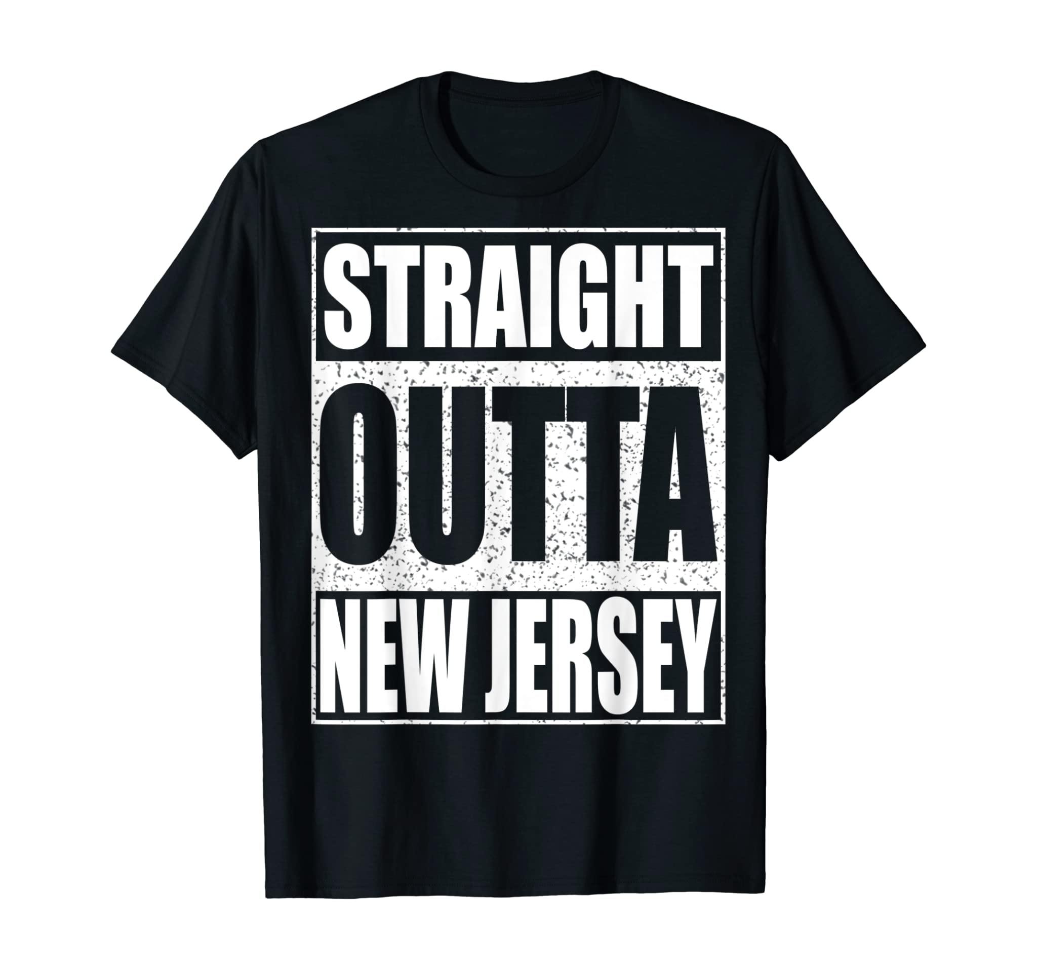 Straight Outta New Jersey T-Shirt Patriotic New Jersey State