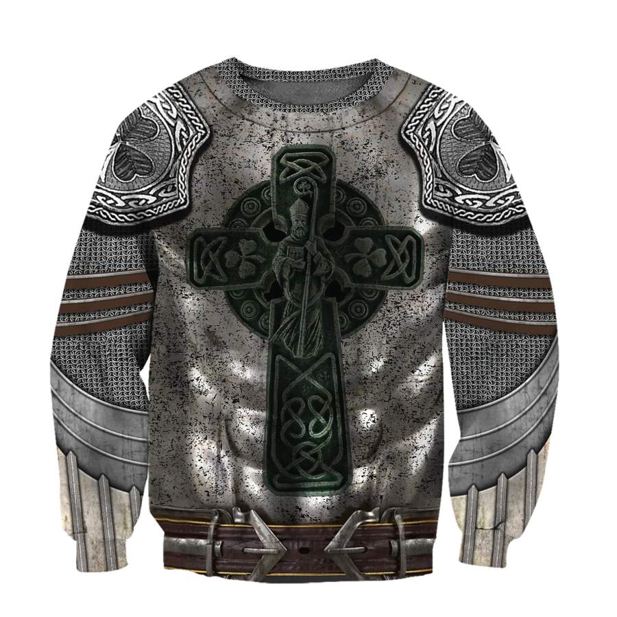 Shopcoolpod 3D Irish Armor Knight Warrior Chainmail 3D All Over Printed Shirts For Men and Women