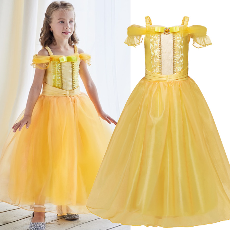 4-10 Y Toddler Girl Dress Princess New Snow White Dress Up for Girls Birthday Party Dress Halloween Carnival Party Fancy Dresses alx