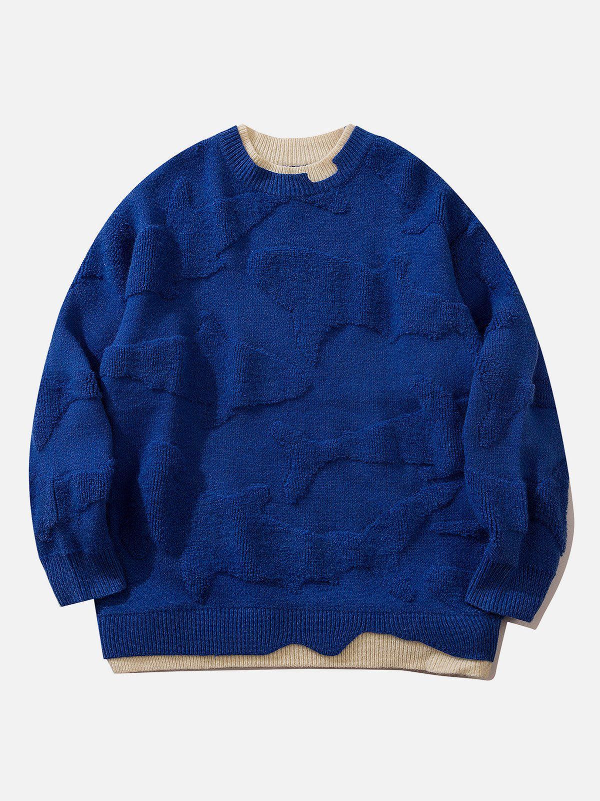 Talishko™ – 3D Whale Jacquard Knit Sweater