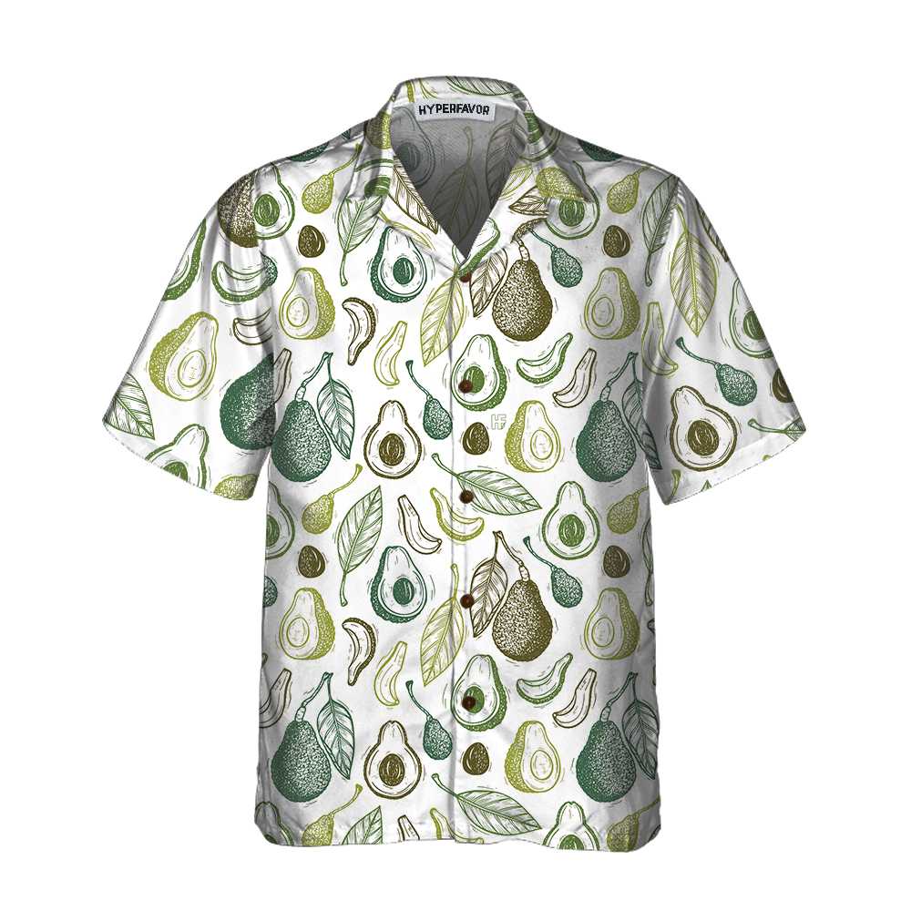 Types Of Avocado Hawaii Funny Short Sleeve Print Shirt Ha94631