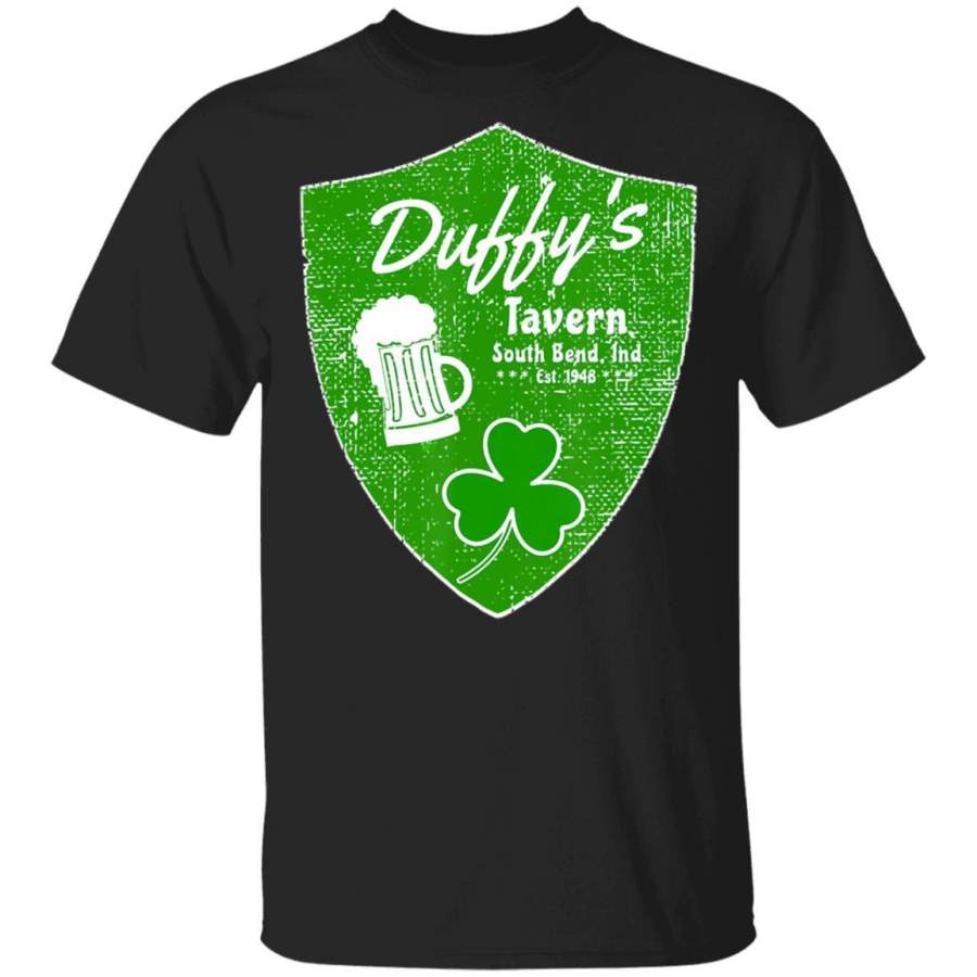 Duffy’s Tavern Vintage Style St. Patrick’s Day T Shirt Saint Paddys Patricks Tshirt Lucky Shirts Drink Green Beer Irish Gifts Funny Tee