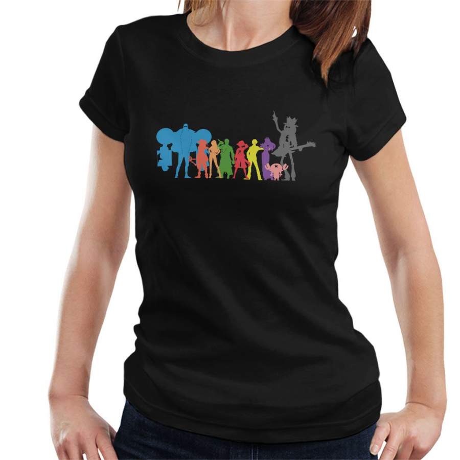 One Piece Character Line Up Silhouette Women’s T-shirt
