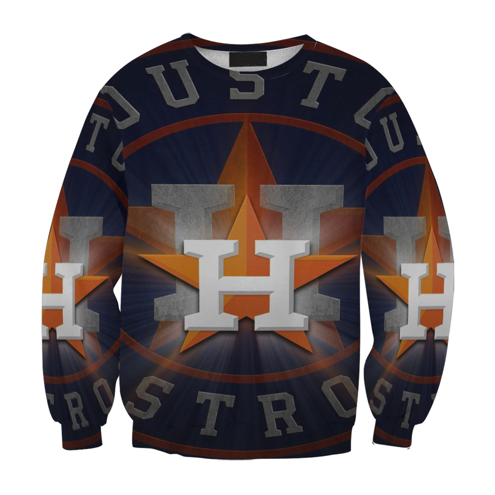 Houston Astros Emblem Texture Gift For Fan 3D Full Printing Sweatshirt