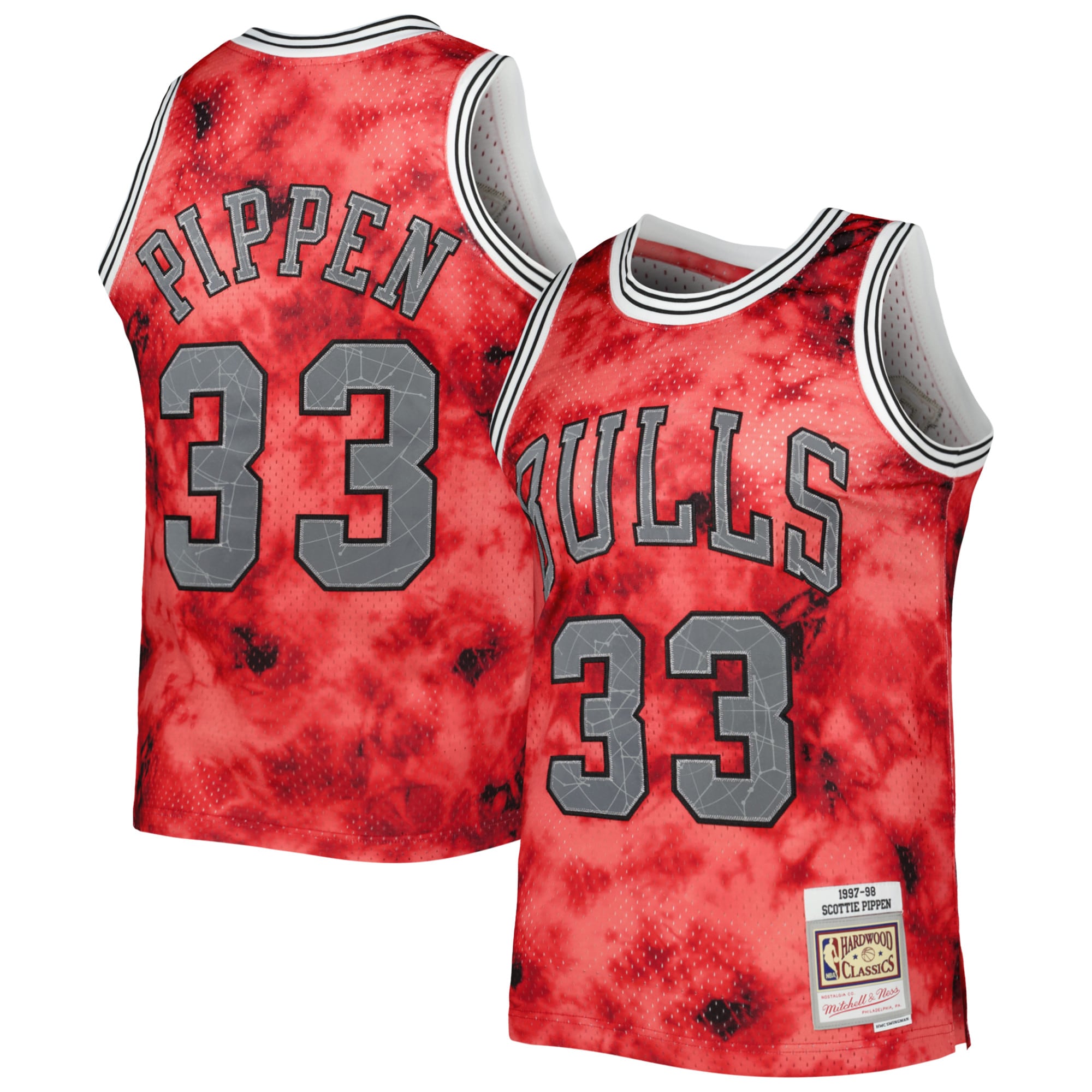 Scottie Pippen Chicago Bulls Mitchell & Ness 1997/98 Galaxy Swingman Jersey – Red