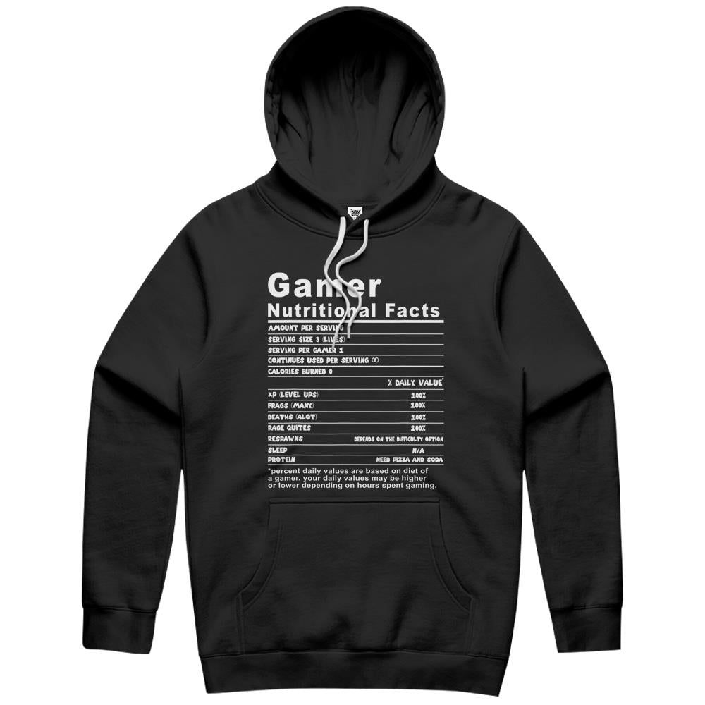 Nutritional Facts Shirt, Gamer Nutrition Facts Shirt, Gamer Nutritional Facts Cool Funny Gamers Shirt Hoodie