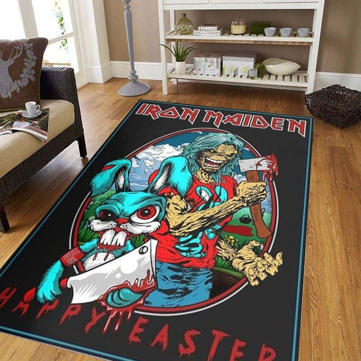 Iron Maiden Bunny Area Rug Living Room And Bed Room Rug Gift Us Decor