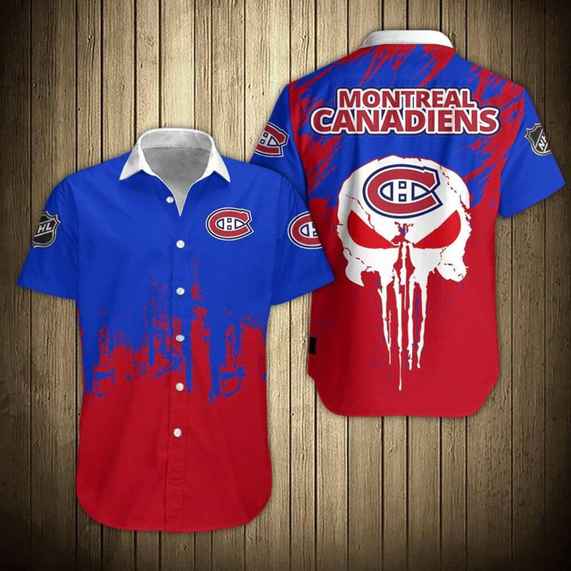 Montreal Canadiens Hawaii Shirt Skull – Nhl