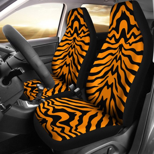 Bengal Tigers Skin Print Pattern Universal Fit Car Seat Covers 1778