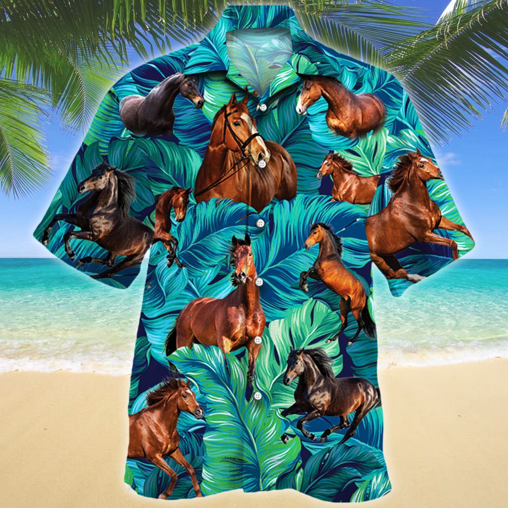 Thoroughbred Horse Lovers Hawaiian Shirt Ha6919