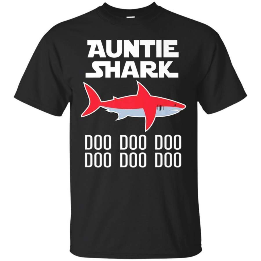 AGR Auntie Shark T Shirt  4th Of July Matching Family Shirts Jaq T-shirt