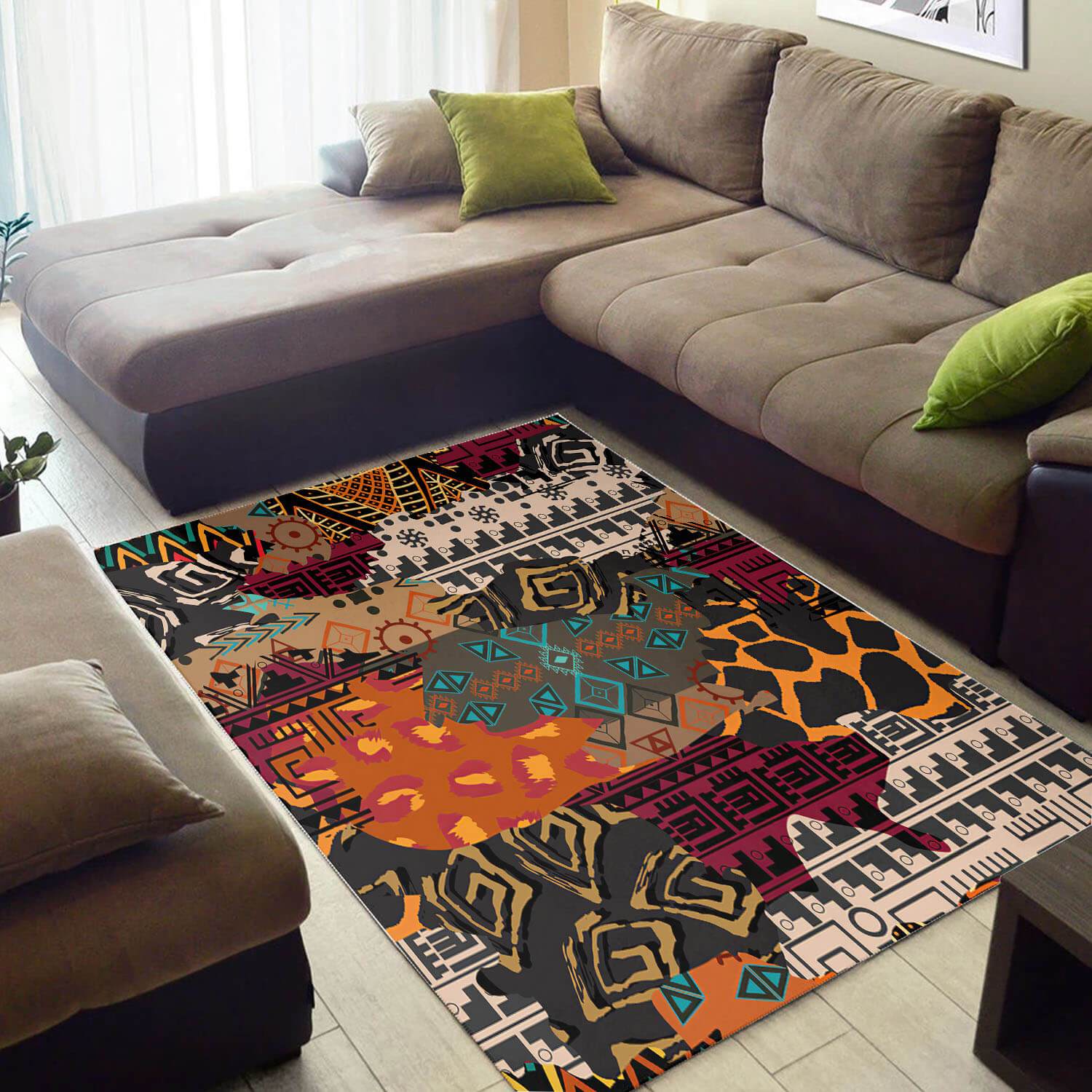 Trendy African Style Rugs Holiday African American Art Seamless Pattern African Themed Rugs African Style Decor WBG3555