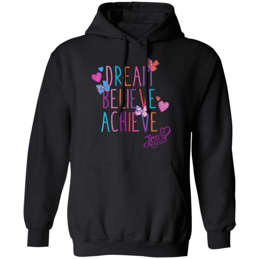 Womens Nickelodeon Jojo Siwa Dream Believe Achieve V-neck Hoodie