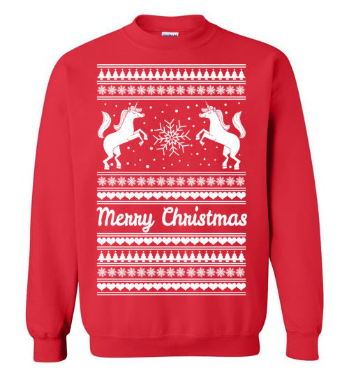 Ugly Christmas Sweater – Unicorn Motif