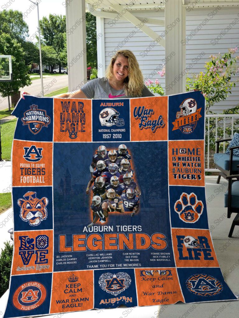 Auburn Tigers MLegends Quilt Blanket