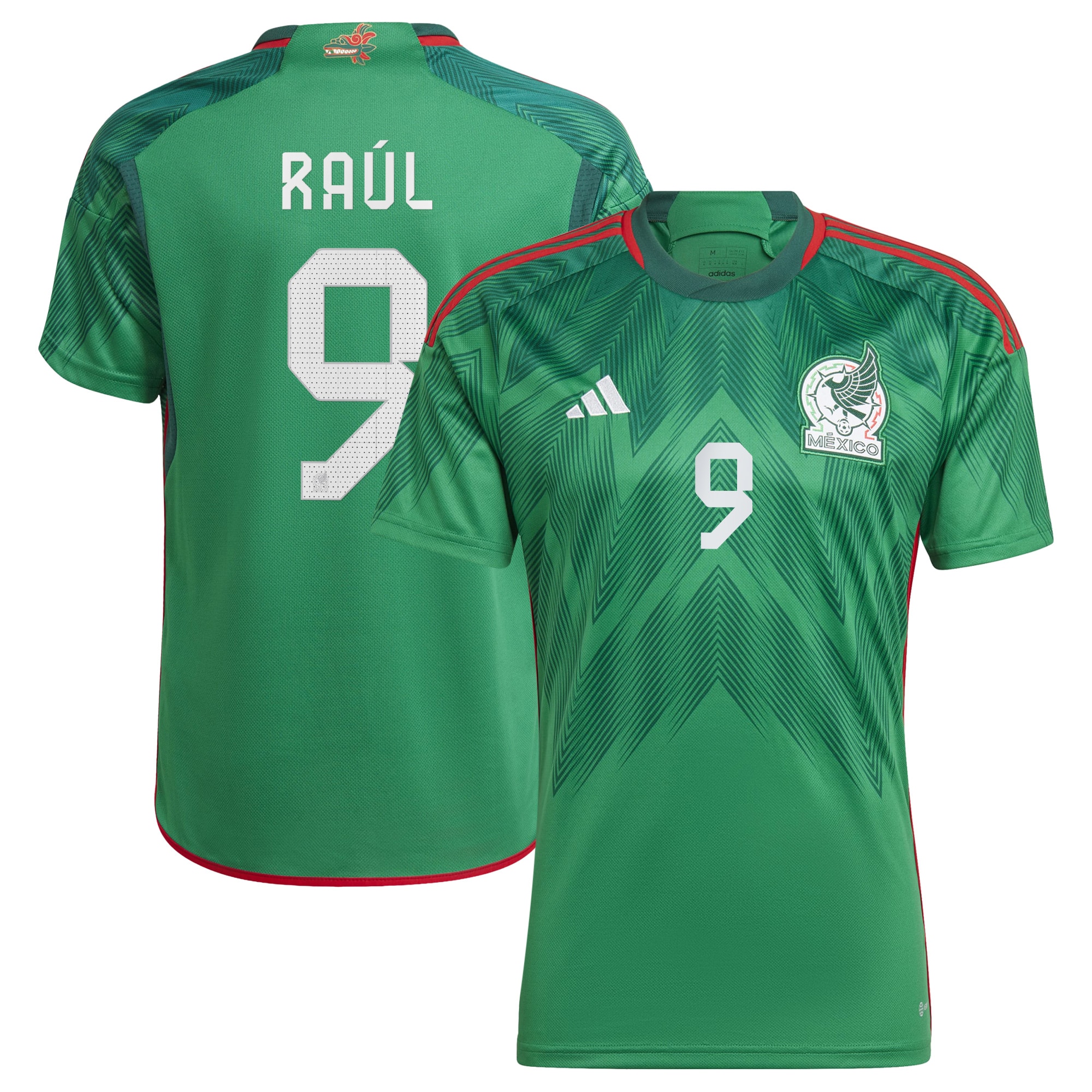 Raul Jimenez Mexico National Team 2022/23 Home Replica Player Jersey – Green