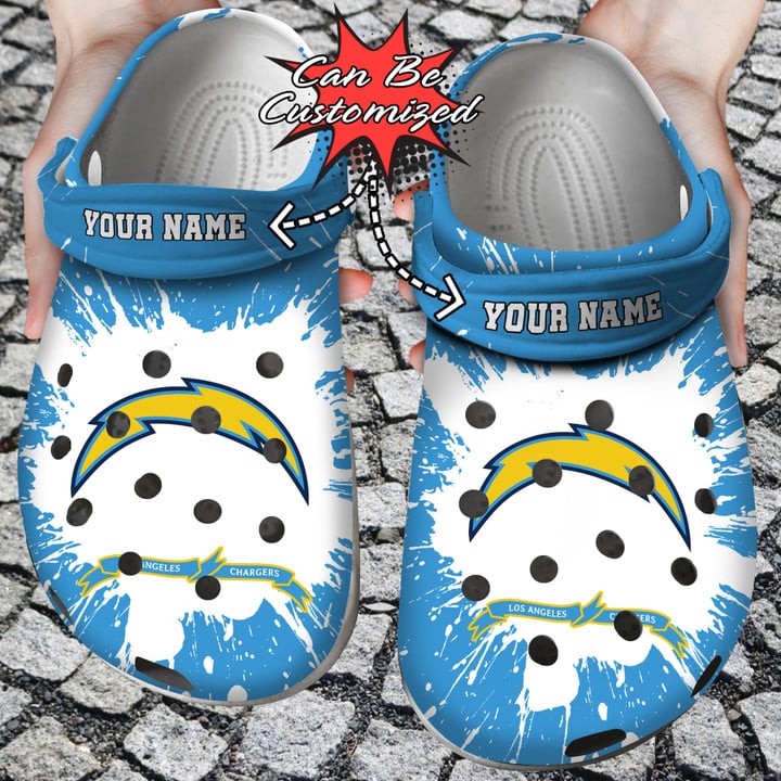 Football Crocss – Personalized Los Angeles Chargers Team Clog Shoes