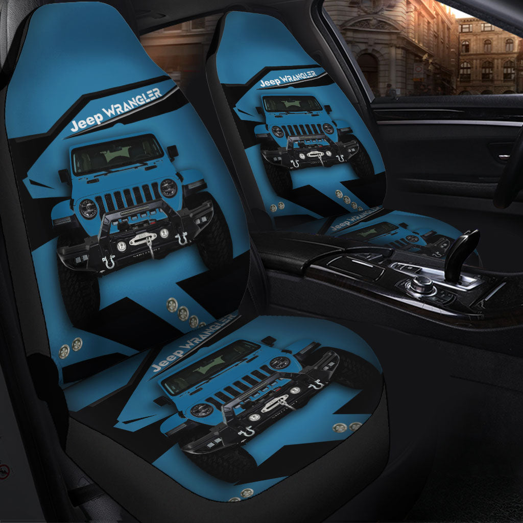 Jeep Blue Premium Custom Car Seat Covers Decor Protectors