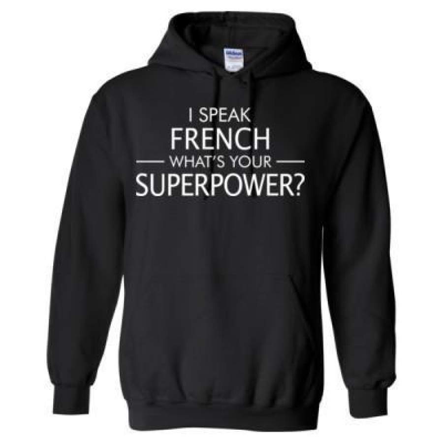 AGR I Speak French What’s Your Superpower – Heavy Blend™ Hooded Sweatshirt