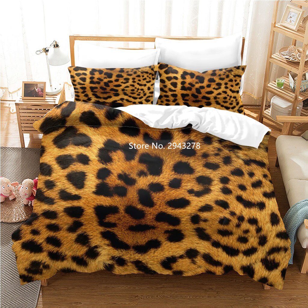 3D Printed Tiger Leopards And Other Patterned Bedding Cool Down  Covers Pillowcases Home Textiles For Children And Adults Duvet Covers