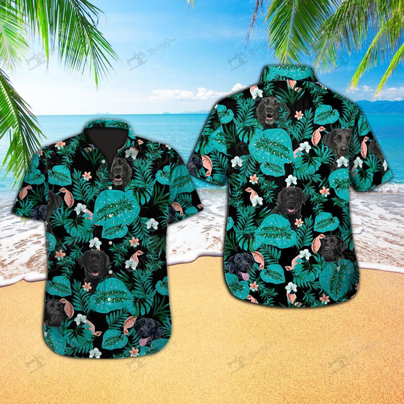 Ditcombodog1003- Black Labrador Retriever- Hawaii Shirts -Men’S Shorts