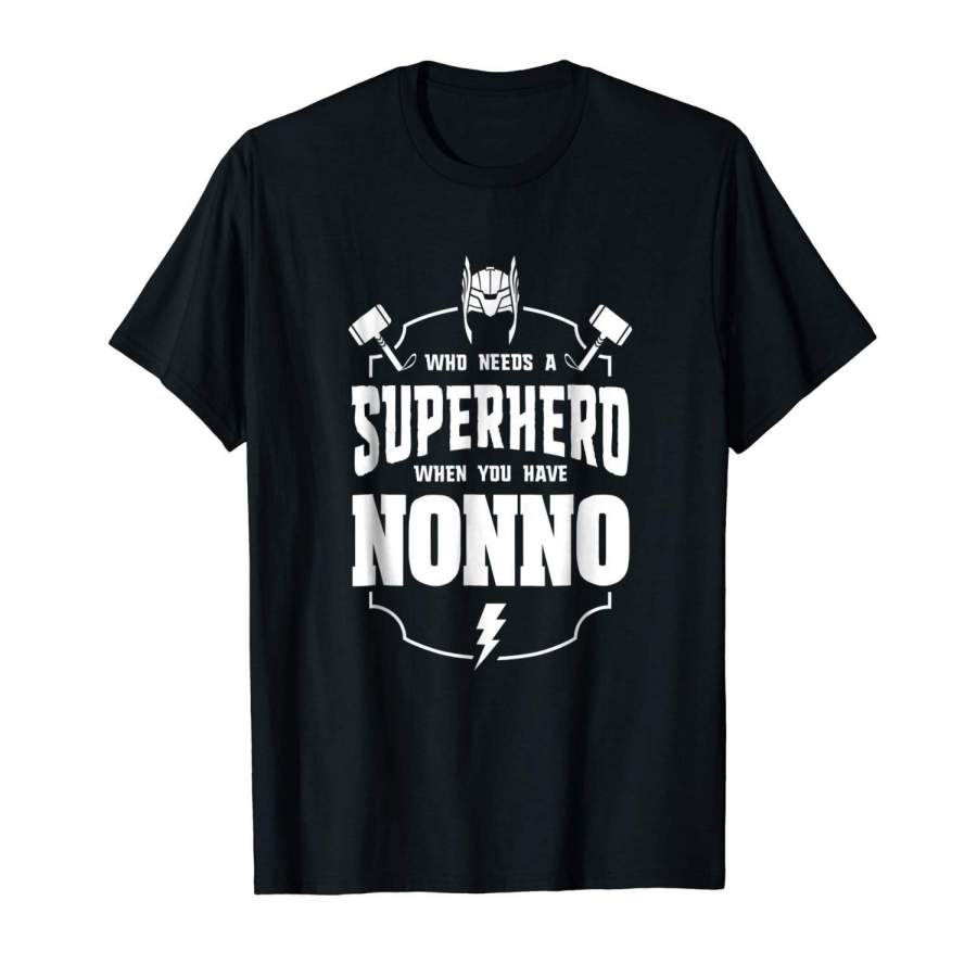 Superhero Nonno Father’S Day Grandpa Gift Ideas T-Shirt Men Cotton T-Shirts