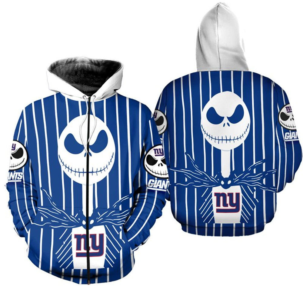 New York Giants Halloween Zipper Hoodie