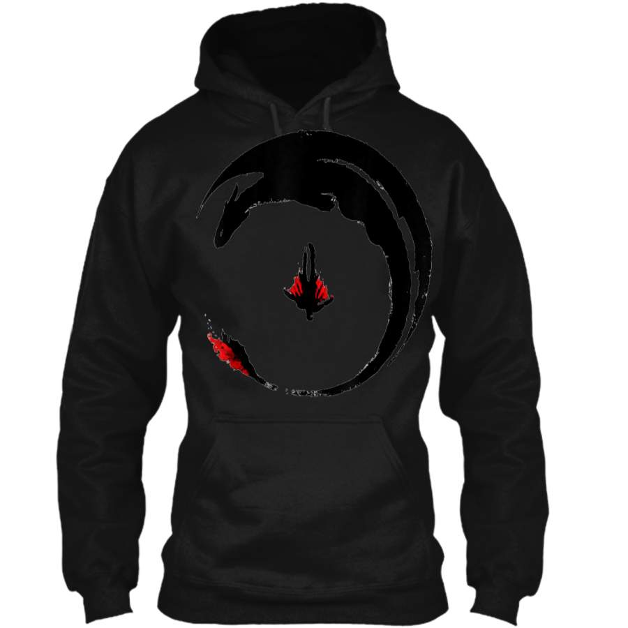 ++hiccup-and-toothless-how-to-train-your-dragon– Pullover Hoodie 8 oz