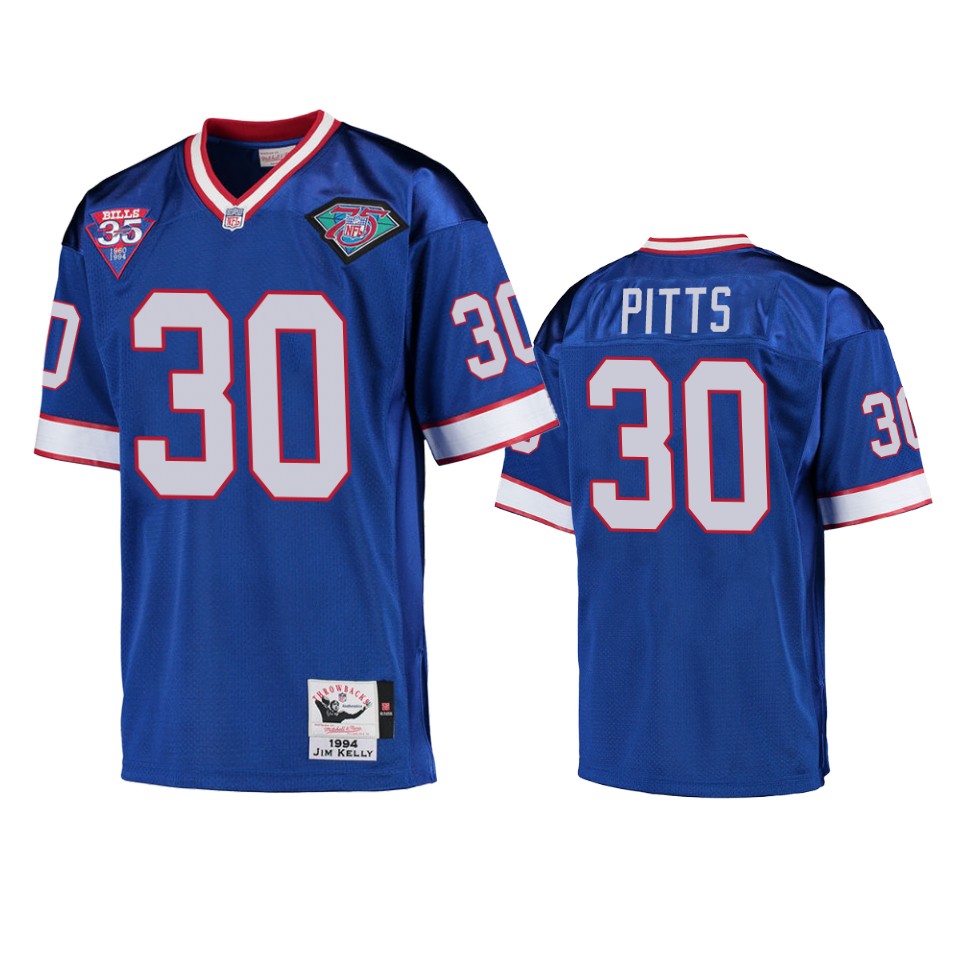 Buffalo Bills Lafayette Pitts Royal Vintage Replica Jersey – Men